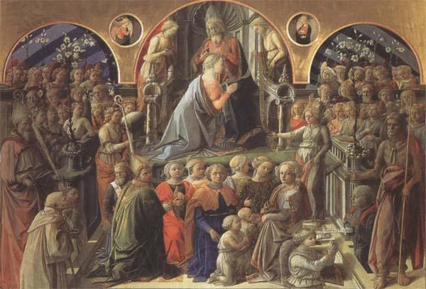 Fra Filippo Lippi Coronation of the Virgin Norge oil painting art